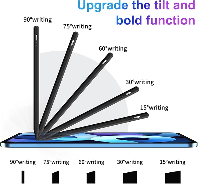 Stylus Pen for iPad 6th-11th Generation,Fast Charge Apple iPad Stylus Pencil with Palm Rejection,Compatible with 2018-2025 i Pad 6/7/8/9/10 Gen, Pro 13"/12.9"/11"/M4, Air 3/4/5/M2, Mini 5/6