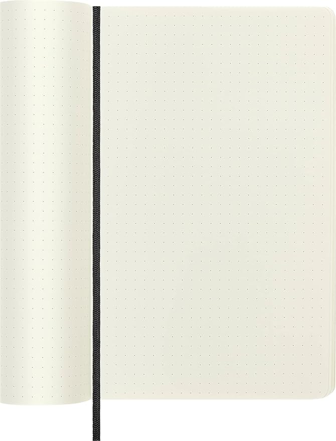 Moleskine Classic Notebook, Soft Cover, Large (5" x 8.25") Dotted, Black, 192 pages