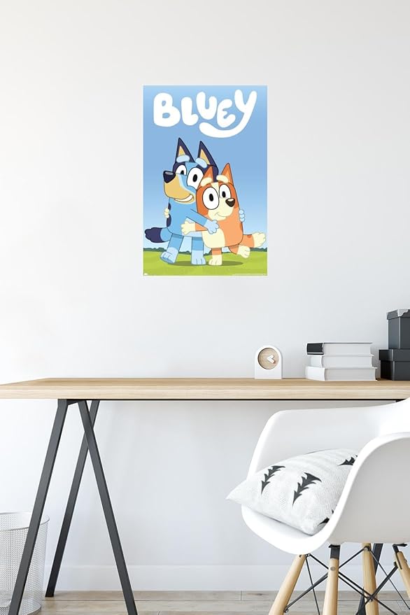 Bluey - Hug Wall Poster, 22.4L" x 14.7W", Premium Unframed Version
