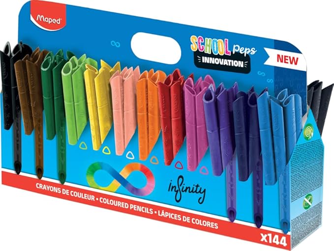 Maped Color'Peps Infinity Colored Pencils - No sharpening needed! - 144 Colors
