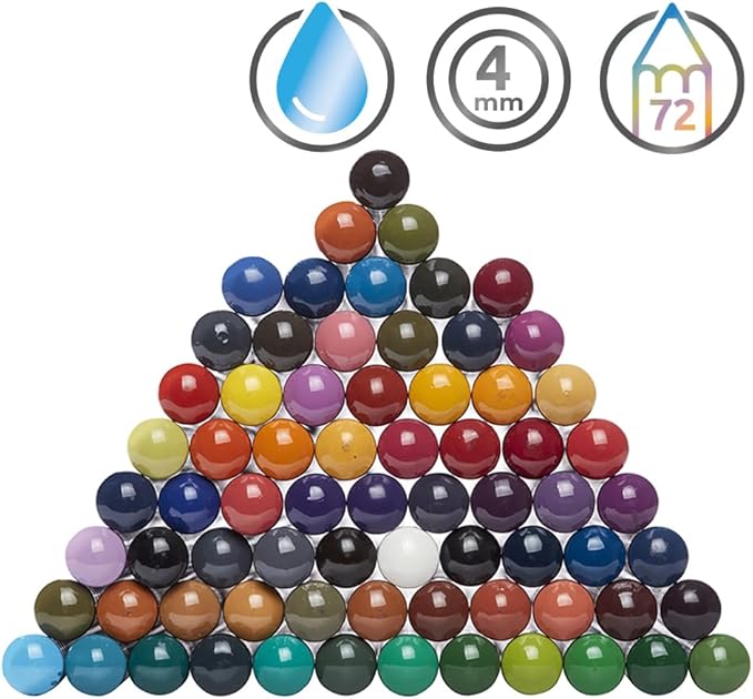 Derwent Coloured Pencils, Inktense Ink Pencils, Drawing, Art, Metal Tin, 72 Count (2301843)