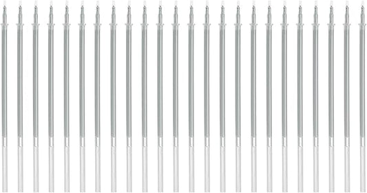 PATIKIL 0.5mm Gel Pens Refills, 24 Pack Glitter Gel Pens Sparkle Metallic Ink Fine Point Colored Refill Set for Adults Coloring Books Journaling Scrapbooking Art Drawing, Silver
