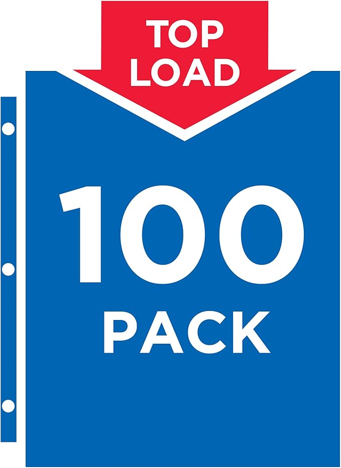 Avery Clear Economy Sheet Protectors, Top Load, 100 Document Protectors (75183) (Pack of 500)
