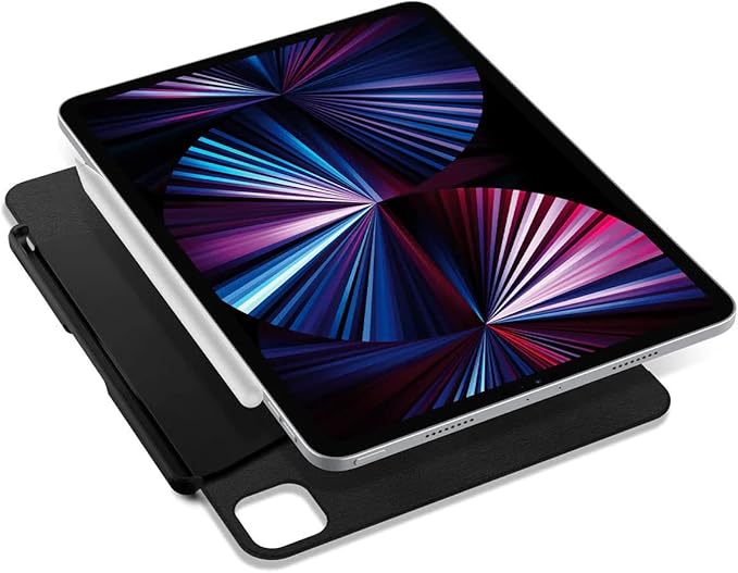 Spigen for Apple Pencil Pro Holder, 2nd Gen, Lenovo Yoga Pen, Galaxy S Pen, Compatible with Magic Keyboard, Smart Keyboard, Smart Folio, Remarkable 2 and Other Magnetic iPad Cases, Black