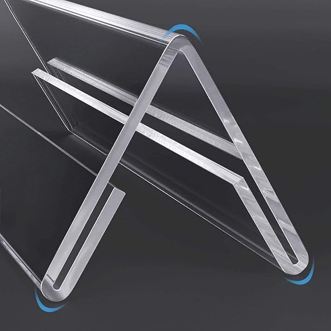 Acrylic Desk Name Plate Holder Desk Sign Frame for Table Display Blank Nameplate for Office Business Conference Meetingroom Student School Classroom (12 Inch x 2 Inch-10 Pack)