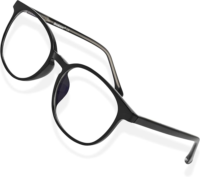Brookstone Blue Light Blocking Glasses For Women and Men Computer Gaming Eye Protection UV Blocker With Pouch Cloth and Spray