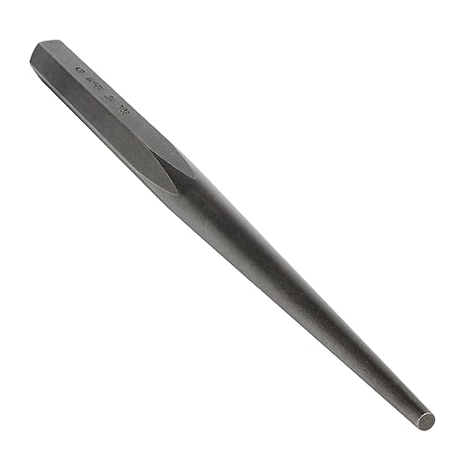 Mayhew Tools 72004 Line-Up Punch, 7/32" x 12", Blast Finish