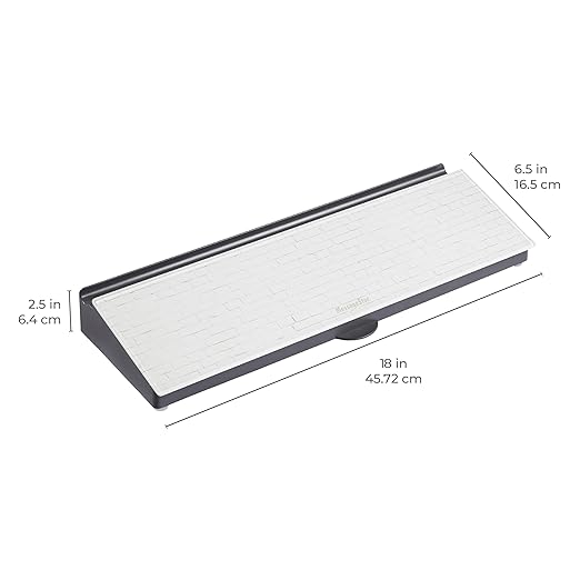 ECR4Kids MessageStor Keyboard Write and Store, Desk Organizer, White Brick