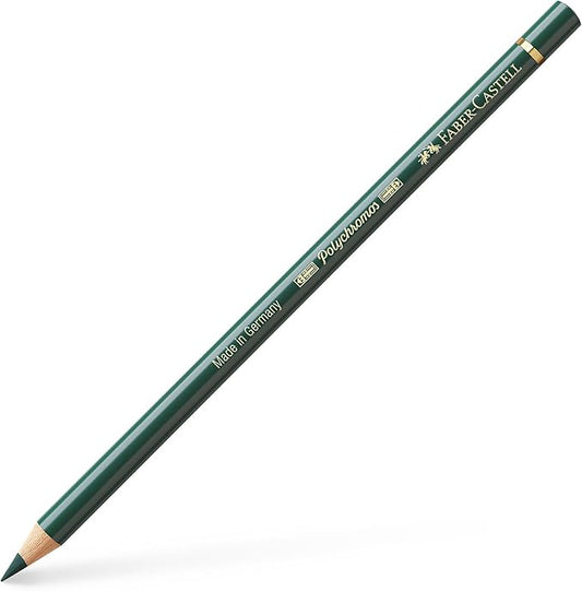 Faber Castel Polychromos Colored Pencils, 165, Jenniper Green, 6 Count