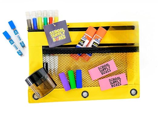 School Supply Boxes | High School Writing Bundle (1 Box) | Back to School Essentials Kit for Students & Teachers | Includes College-Ruled Filler Paper, College-Ruled Notebooks, 12 ct. Pens, & More