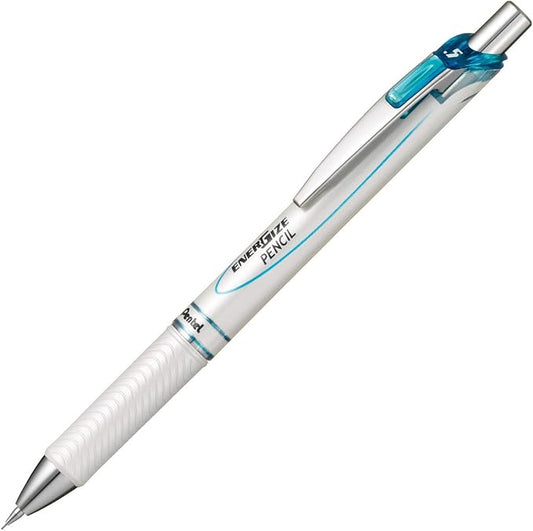 Pentel Mechanical Pencil, Energize, 0.5mm, Pearl White & Sky Blue (PL75-SW)