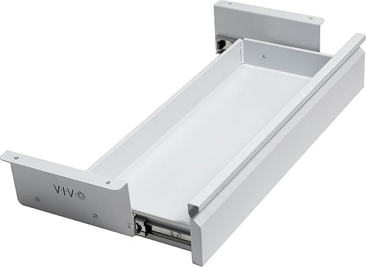 VIVO 22 inch Under Desk Slide Out Drawer Without Shell, Home Office Storage Organizer, White, DESK-AC03A-22W