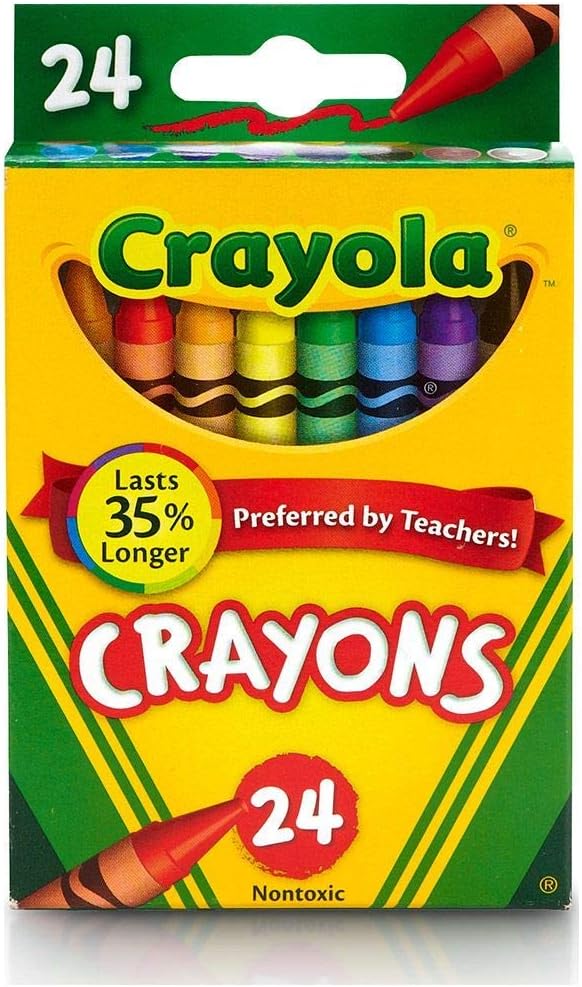 Crayola Crayons 24 Count - 2 Packs Colored Pencils 24 Count - 2 Packs