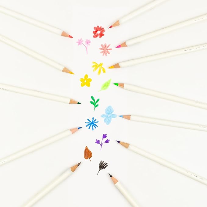 Tombow 51528 Irojiten Colored Pencil Set, Vivid. Includes 12 Premium Colored Pencils, Sharpener, and Colored Pencil Eraser