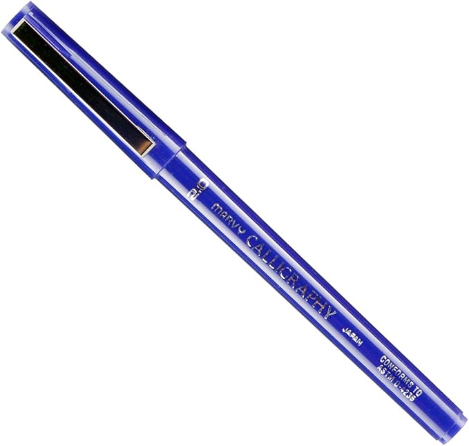Uchida of America 6000F-C-3 Calligraphy Marker, 2.0mm, Blue