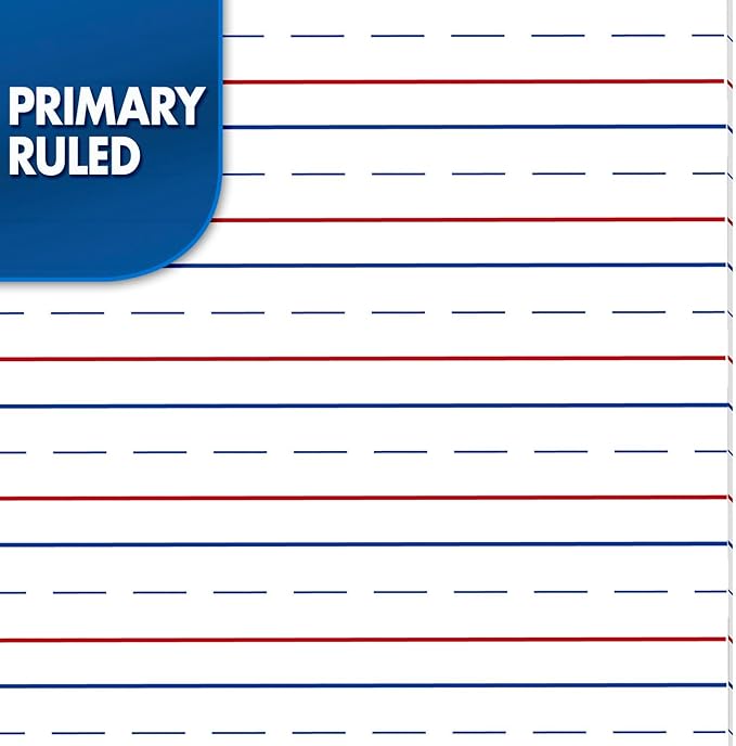 Mead Primary Journal, Half Page Ruled, Grades K-2, 7 1/2" x 9-3/4", 100 Sheets, Color Will Vary (10297)