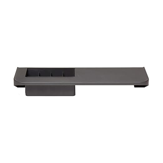 ECR4Kids 8 Slot Magnetic Dry Erase Marker Holder Caddy in Grey for Whiteboards and Glassboards