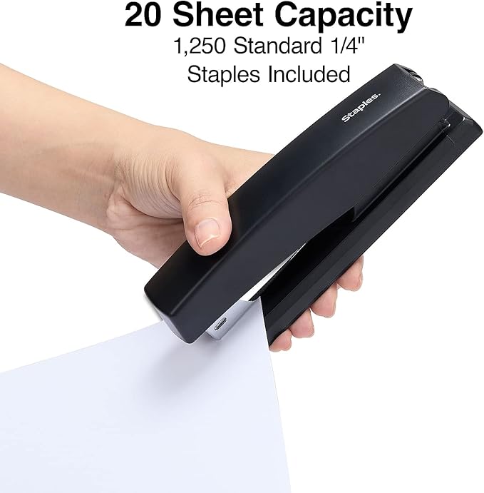 staples desktop stapler + claw staple remover + 1250 standard staples