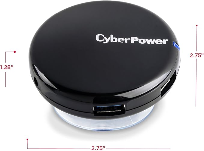 CyberPower CPH430PB 4 Port USB 3.0 SuperSpeed Hub - Black