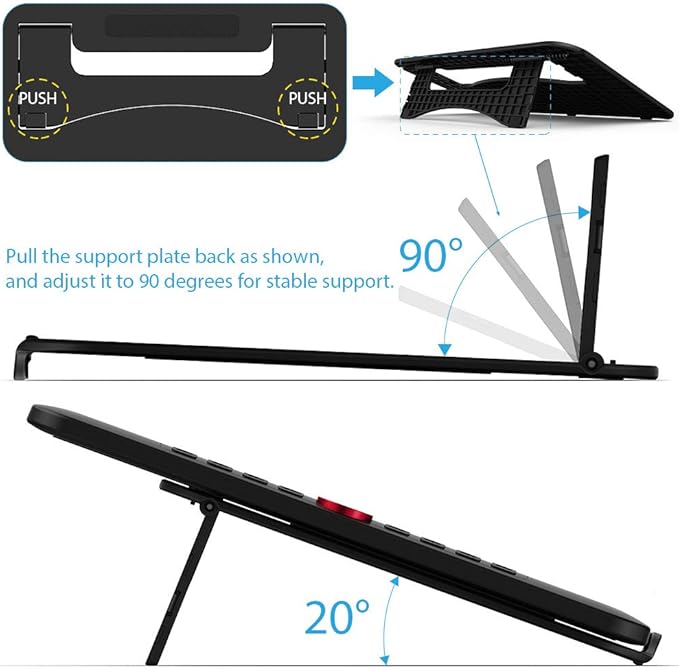XPPen AC41Drawing Tablet Stand Holder for XPPen Artist12, Artist12 Pro, Artist 13.3 Pro/15.6 Pro, Artist 13.3 Pro V2, Artist 15.6 Pro V2, Artist Pro 14/16 Gen2 Drawing Tablet with Screen