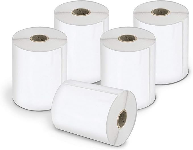 DYMO Authentic LW Extra-Large Shipping Labels for LabelWriter Label Printers, White, 4'' x 6'', 5 Pack, 1100 Labels Total