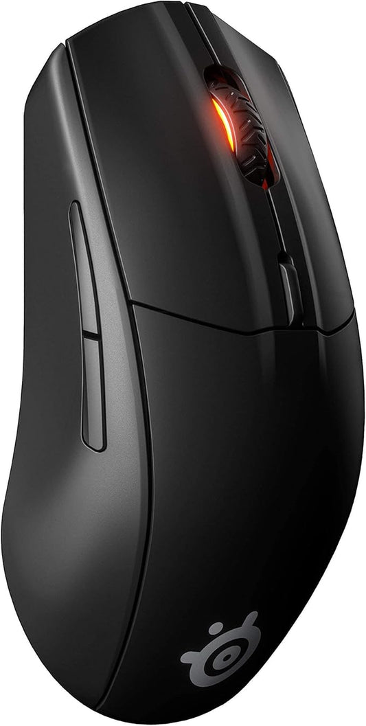 SteelSeries Rival 3 Wireless Gaming Mouse - 400+ Hour Battery Life - Dual Wireless 2.4 GHz and Bluetooth 5.0-60 Million Clicks - 18,000 CPI TrueMove Air Optical Sensor (62521) (Renewed)