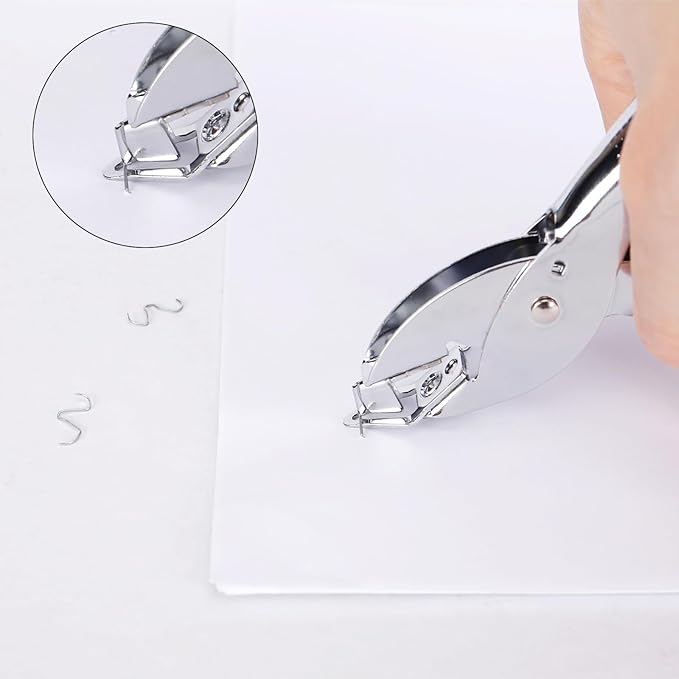 Heavy Duty Metal Staple Remover, Professional Grade Steel Construction, Easy Grip Handheld Design for Office, School and Home Use