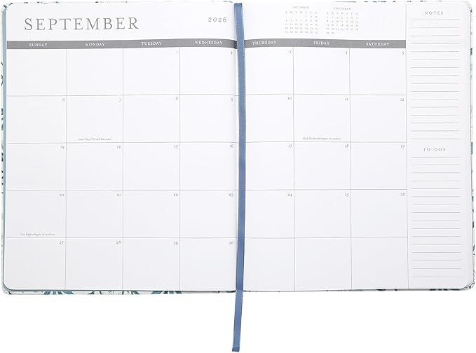 Laura Ashley 2026 Planner - Weekly and Monthly Planner - 8x10 and 6x8 Planning Notebook and Calendar Agenda, Size 8X10, Blue Parterre