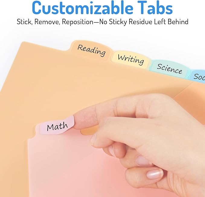 Forvencer 24 Count Dividers for 3 Ring Binder, 8 tabs Binder Dividers with Pocket for US Letter Size, Binder Dividers with Tabs for School Office and Home Organization, Multicolor, 3 Sets