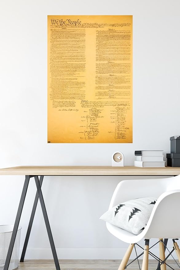 Trends International The Constitution Wall Poster, 22.375" x 34", Premium Poster & Mount Bundle