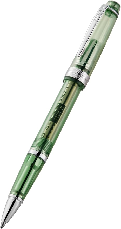 Cross Bailey Light Translucent Green Resin Ballpoint Pen - Professional Pen for Effortless Writing - Journaling, Note-Taking & More - Black Ink - Easy Handling - Includes Gift Box