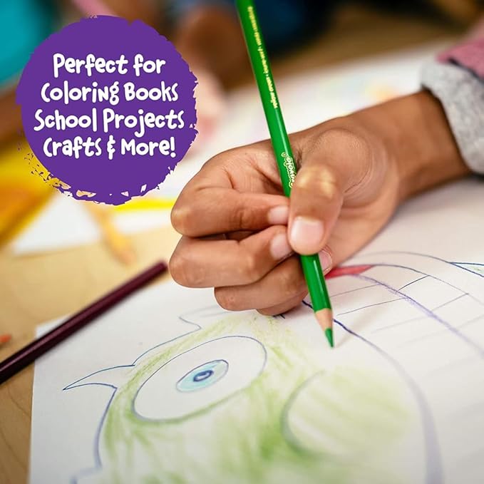 Crayola Colored Pencils Set for Kids (120ct), Coloring Book Pencils, Essential Easter Basket Stuffers, Bulk Colored Pencils for Boys & Girls, Ages 3, 4, 5