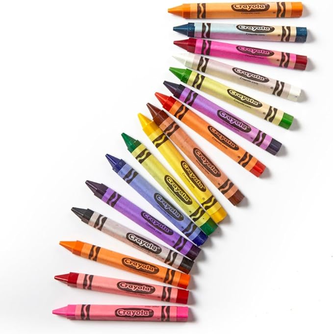 Crayola Triangular Crayon Classpack (256ct), 16 Assorted Toddler Crayons, Anti Roll, Bulk School Classroom Essentials, Preschool & Kindergarten Must Haves (Pack of 2)