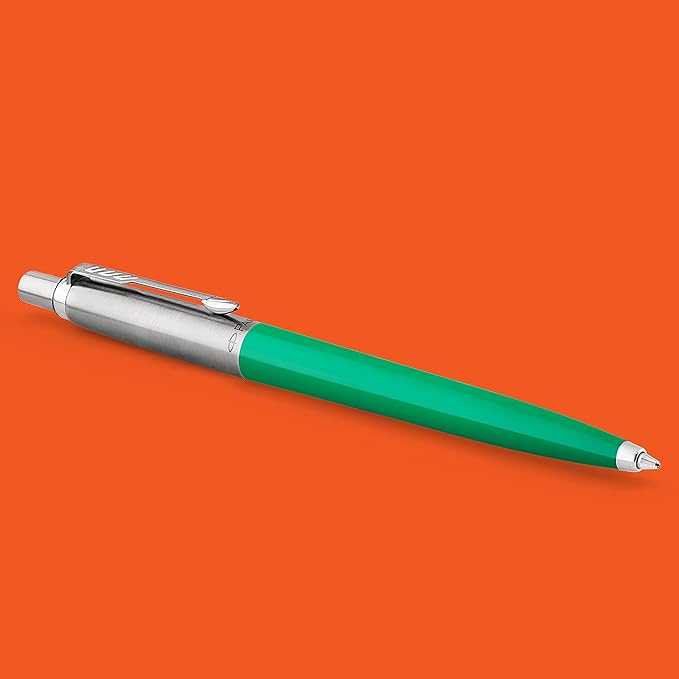 Parker Jotter Originals Ballpoint Pen Collection, Assorted Retro Finishes, Medium Point, Black Ink, Colorful Stationary, Desk Essentials, Signature Design, 4 Count (Pack of 2)