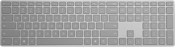 Microsoft Wireless Surface Keyboard, WS2-00025, Silver