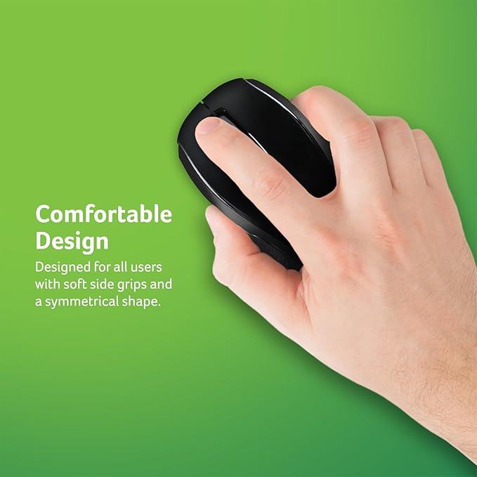 acer RF Wireless Mouse M501 (Black), Works with Chromebook, with USB Plug and Play for Right/Left Handed Users (for Chromebooks, Windows PC & Mac, (Pack of 1)