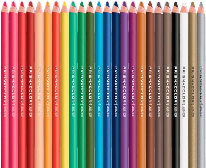 Prismacolor Colored Pencils Set, Assorted Colors, Pack of 24, Junior 4.0mm…