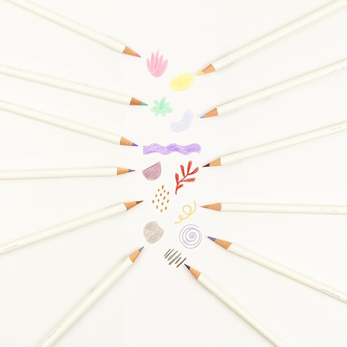 Tombow 51529 Irojiten Colored Pencil Set, Tranquil. Includes 12 Premium Colored Pencils, Sharpener, and Colored Pencil Eraser