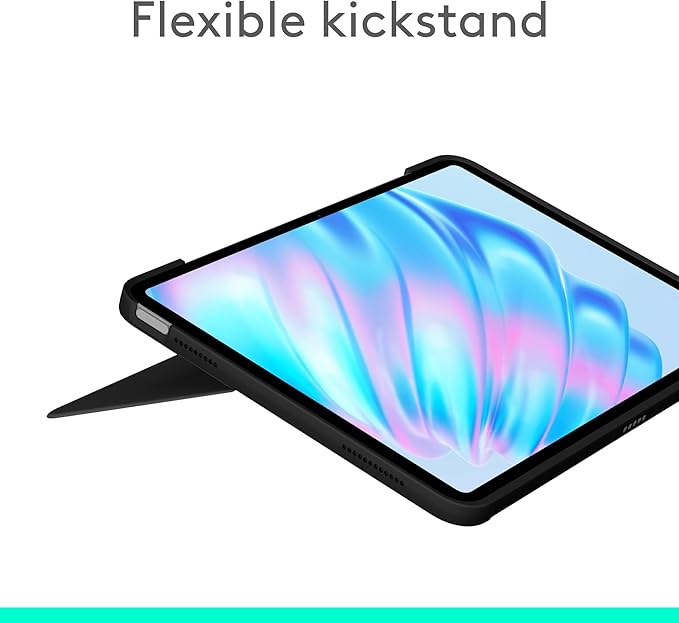 Logitech Combo Touch iPad Air 11-inch (M2 & M3), iPad Air (5th gen) Keyboard Case - Midnight Black and Logitech Crayon Digital Pencil (2018 and later)