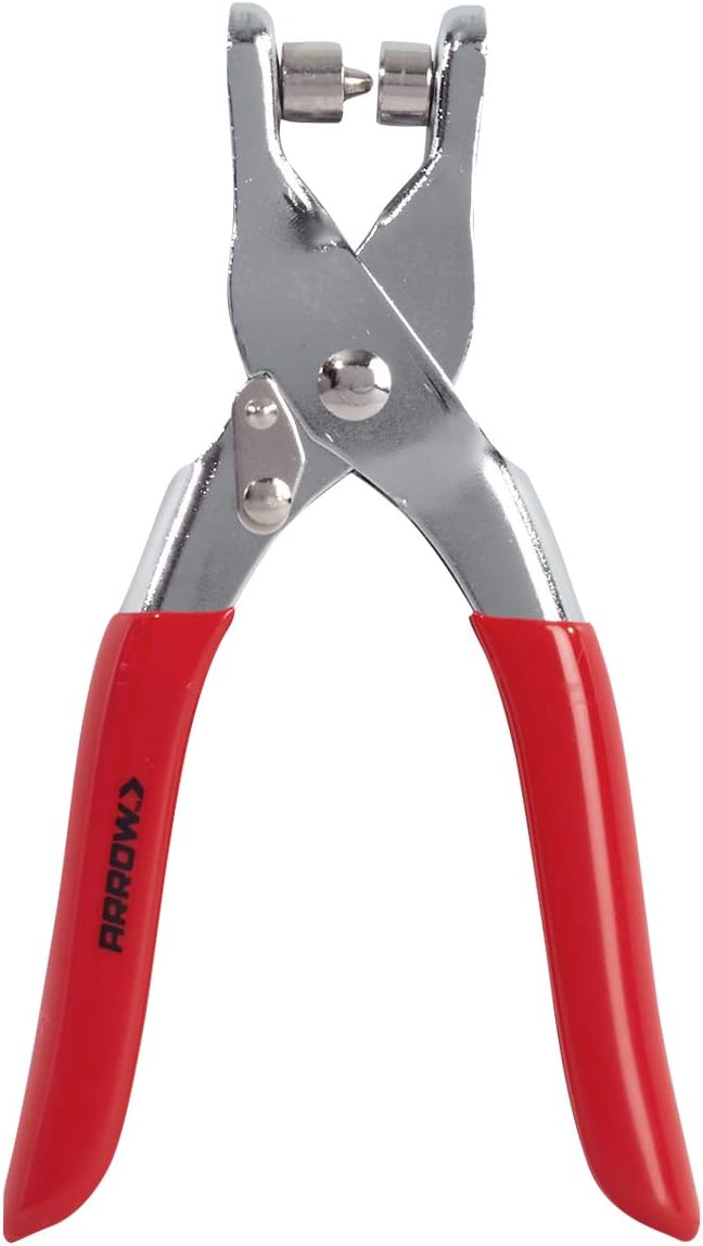 Arrow GEPK532 Eyelet Tool Kit, Hole Punch Pliers for Fabric, Leather, Canvas, Includes 100 Eyelets, 5/32-Inch, Gold,silver