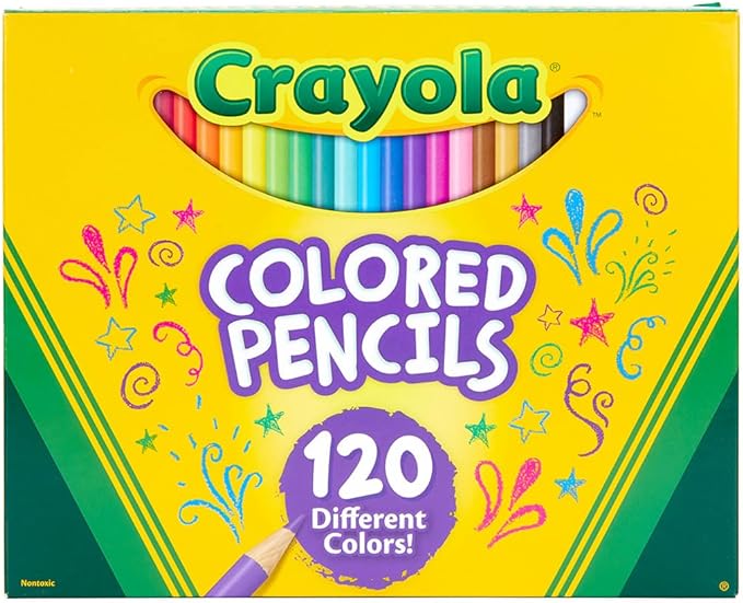 Crayola Colored Pencils Set for Kids (120ct), Coloring Book Pencils, Essential Easter Basket Stuffers, Bulk Colored Pencils for Boys & Girls, Ages 3, 4, 5