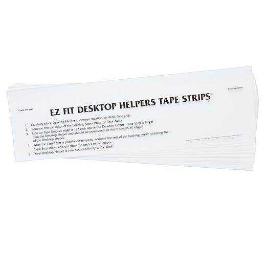 Really Good Stuff EZ-Fit Desktop Helper Tape Strips - Set of 36, Student Desk Name Tags, Pre-Cut, Durable, and Versatile