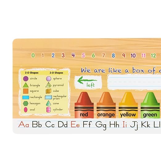 Really Good Stuff Deluxe Slide-to-Learn Counting Crayon Desktop Helpers- Set of 24