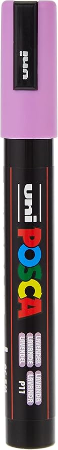 Posca Markers Set, 8 Medium Paint Markers 5M – Soft Tones – White, Sunshine Yellow, Apricot, Light Pink, Coral, Lavender, Light Blue, Aqua Green
