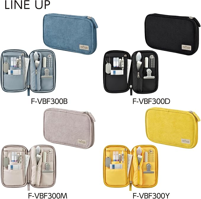 KOKUYO Slim Pencil holder Pouch, Blue (F-VBF300B)