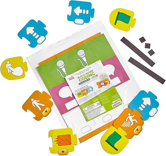 hand2mind ScratchJr Block-Based Coding Magnetic Demonstration Set, Learn to Code, Computer Science and Programming for Kids, STEM Activities, Elementary STEM Classroom, Science Teacher Supplies
