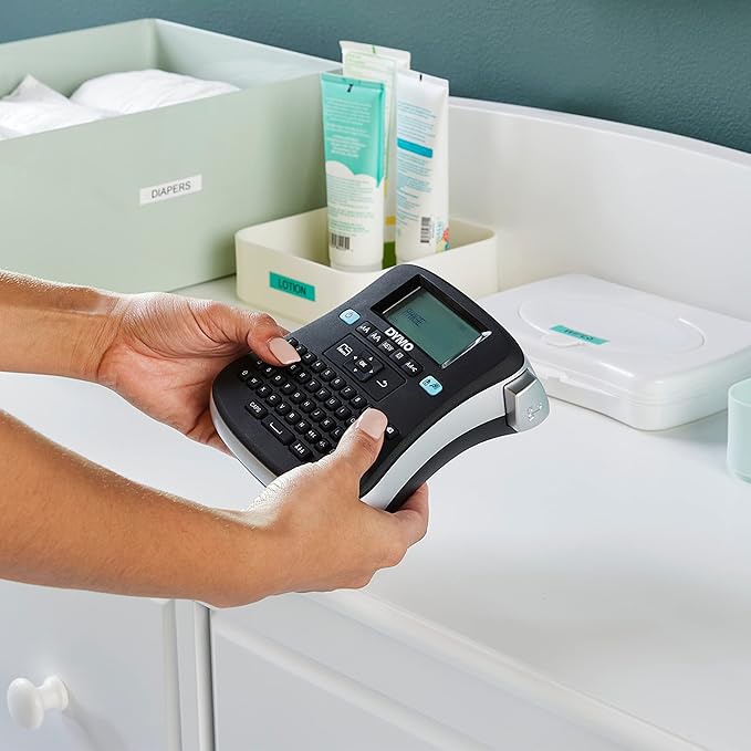 DYMO Label Maker 210D Label Maker, 2 Lines, 6 1/10w x 6 1/2d x 2 1/2h, 3" (1738976)