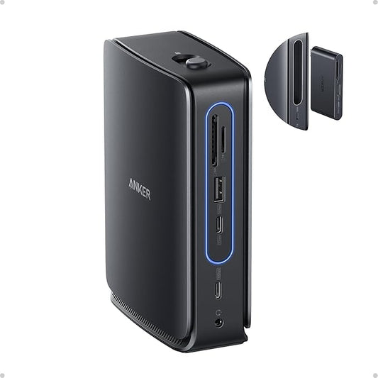 Anker Nano Laptop Docking Station with Detachable Hub, 13-in-1 USB-C Triple Display Docking with 2 HDMI+1 DP, 10 Gbps USB-C, 3 USB-A, Audio, SD/TF, Ethernet, 100W Max PD for Dell, Lenovo, HP, and More