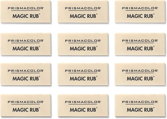 Prismacolor® Magic Rub® Vinyl Erasers, White, Pack Of 12