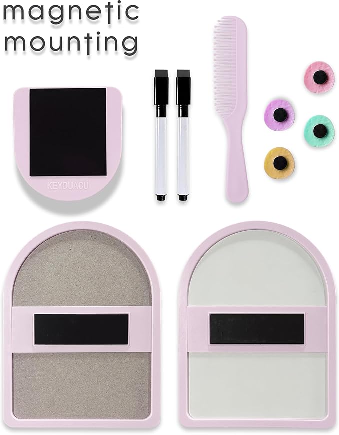 KEYDUACU 10 pcs - Locker Accessories, Locker Decorations including mirrors, whiteboards, magnets and organizing supplies. Ideal for back-to-school essentials and the office (11 Pcs - Purple)